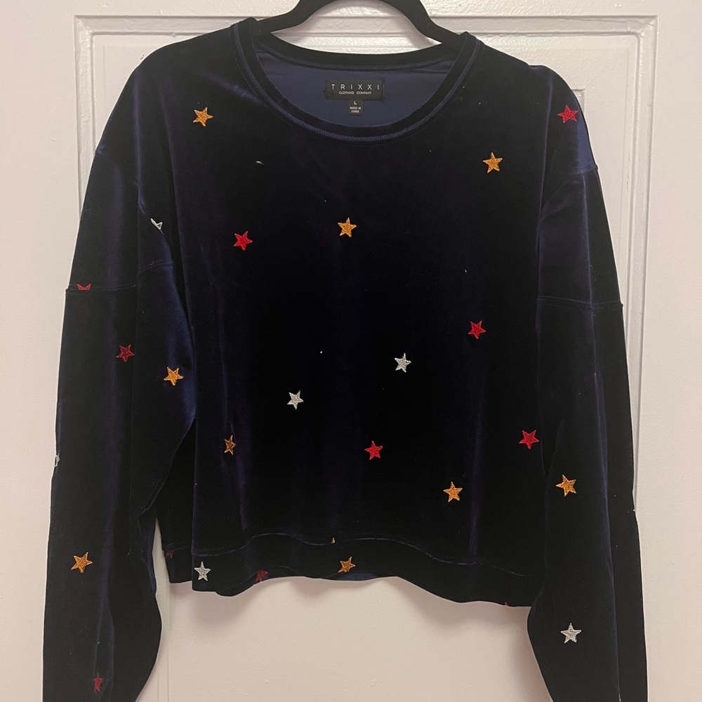 Velvet star sweater
